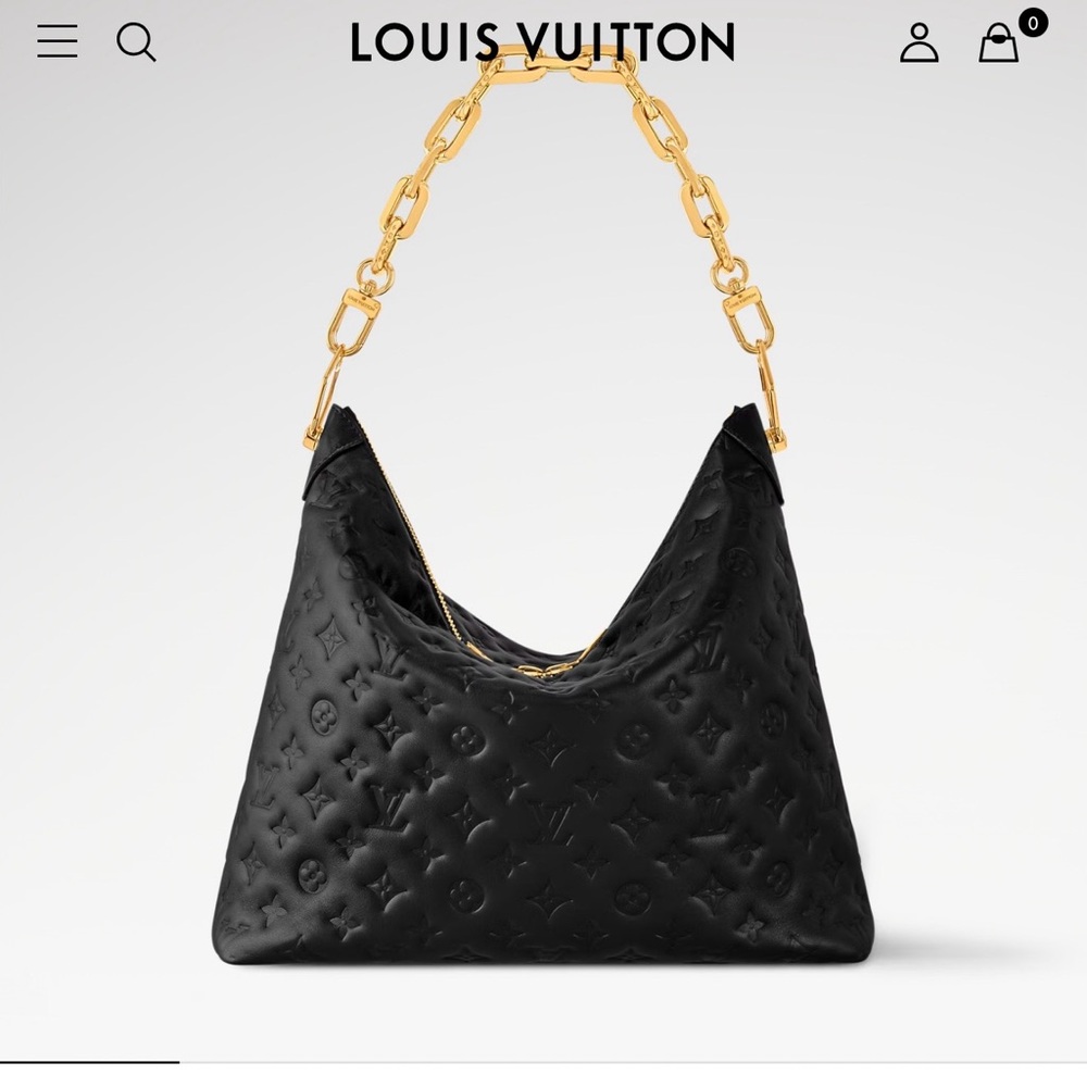Louis Vuitton Black Coussin Hobo MM